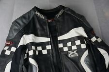 Rare Vintage Racing 2-Piece Motorcycle Leathers – Jacket & Trousers, Size Small
