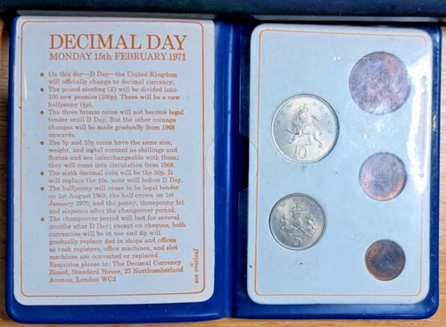 Britain first decimal - first, coins
