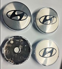 Set OF 4 Hyundai Chrome Silver