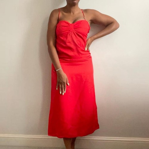 Zara red camisole dress - camisole, with