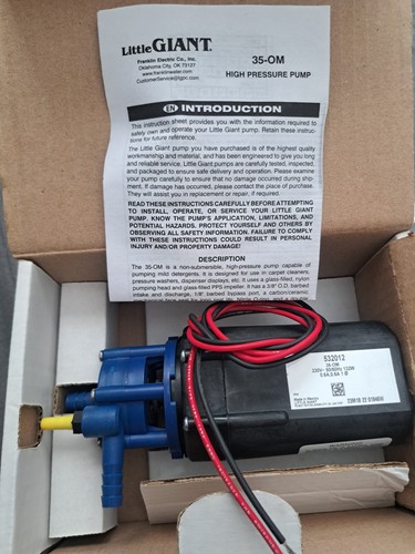 Little giant pump motor - little, 35-om