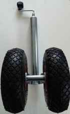 Gwaza Double Pneumatic Dual Jockey Wheel, BOAT TRAILER, JET SKI TRAILER