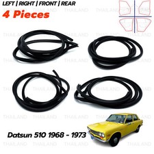 Set Weatherstrip Door Rubber Seal For Datsun 1600 Bluebird 510 4D 1968 1973