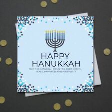 HAPPY HANUKKAH | CANDLES AND SCATTER SPOTS | MADE IN THE UK