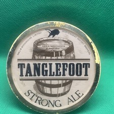 Vintage, Badger Tanglefoot Hall & Woodhouse , CASK PUMP CLIP, BADGE ,FONT Sign