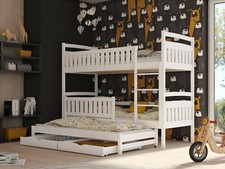 Children Wooden Pine Bunk Bed