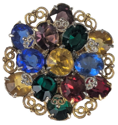 Vintage rhinestone jewels - rhinestone,