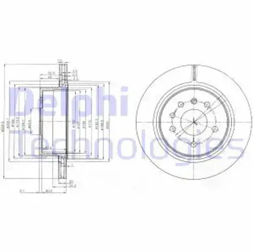 Brake disc vented bg4043 - 2x,