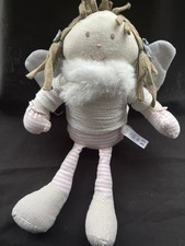 Mamas & Papas Winter Fairy Angel Doll Rag Glitter First Comforter Soft Toy
