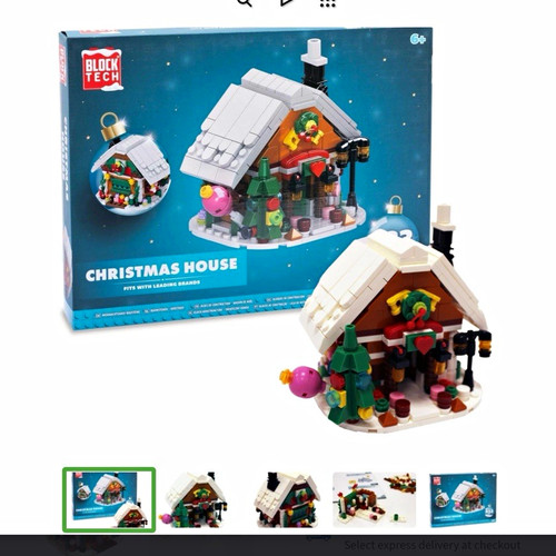 Block tech christmas house - block,