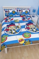 Jake And The Never Land Pirates Double Bed Duvet Cover Set Character Bedding Kid