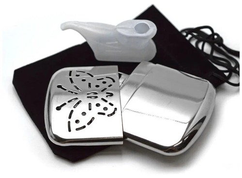Chrome plated petrol metal - chrome,