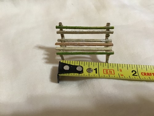 Miniature wooden park bench