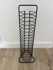 Black Metal CD Storage Rack 18
