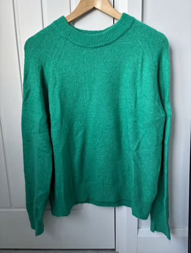 Zara women green - knit, crew