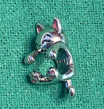 Cat lover charm - lover, sterling
