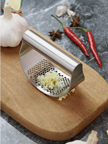 Stainless steel garlic - stainless, crusher