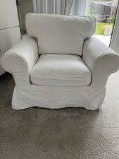 IKEA EKTORP Chair Cover EKTORP Armchair Slipcover Blekinge WHITE great condition