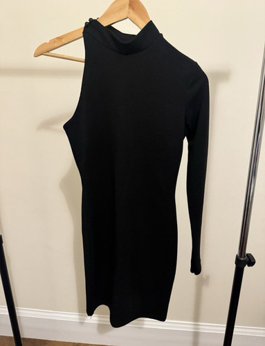 Boohoo black bodycon mini - black,