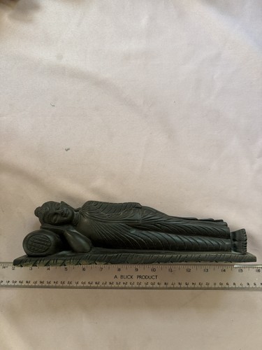 Sleeping buddha wood art - sleeping,