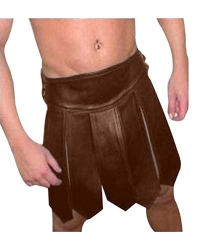 Men brown leather gladiator - men's,