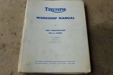 Original Triumph Workshop Manual Unit Construction 650cc Twins