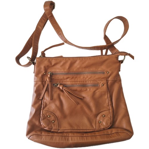 Ladies pavers tan crossbody - pavers,