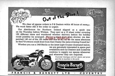 c1958 Advert Francis-Barnett