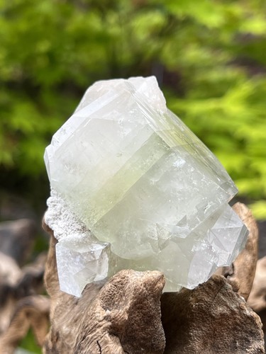 Green large cubic apophyllite - green,