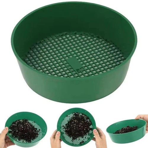 Metal round garden sieve - metal,