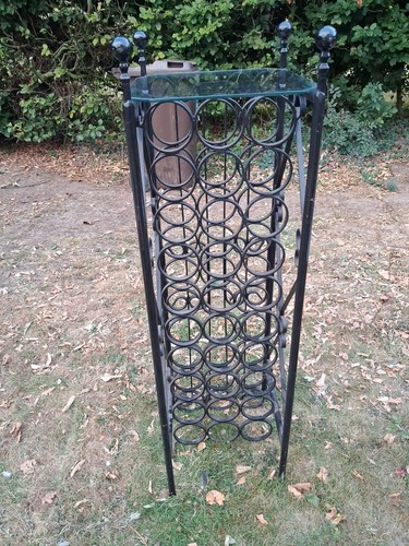 Wrought iron wine rack - wrought,