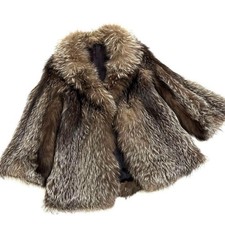 silver fox coat jacket fur