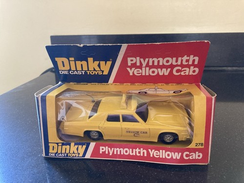 Dinky 278 plymouth yellow cab - plymouth,