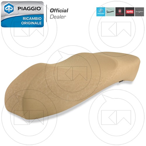 Beige leather two seater - beige,