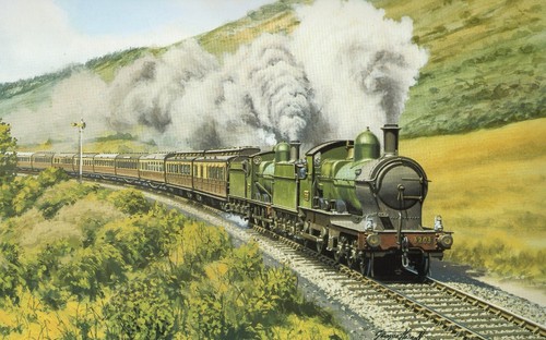 Cambrian railways train - train, at