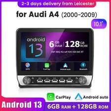 6+128G FOR Audi A4 S4 RS4 B6 B7 Bose Stereo Car Radio GPS 10.1"CarPlay Android13