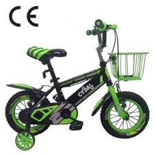 16 inch Boys Bike Neon Green Children Bicycle with Stabilizers for age 3-7 years
