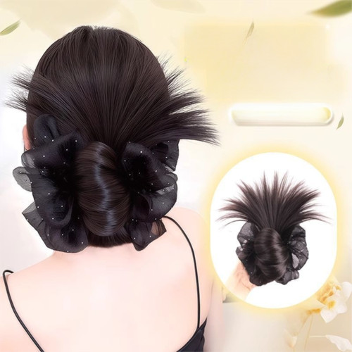 Natural hair bun - natural, claw