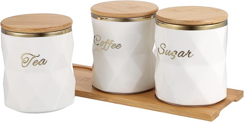 Btsky white ceramic sugar - white,