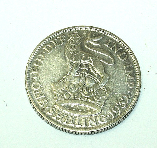 1932 one shilling - 1932, coin