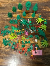 Lego Green Plants Tree Bushes Foliage Leaves Palm Flowers Large Bundle