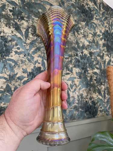Carnival glass smoke - glass, ~