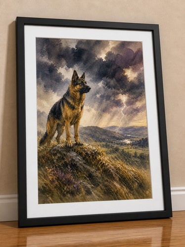 German shepherd wall art - shepherd,
