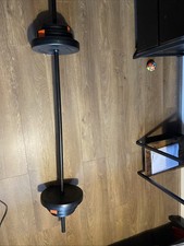 20KG BARBELL SET Strength Gym Weightlifting Weights Adjustable Gym Home Fitness