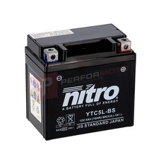 Nitro NT5L AGM Gel Battery to fit HONDA XR 125 L (03-08)