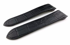 20 23 25mm Black Croco Leather