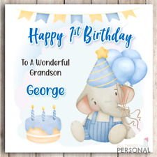 Personalised Boys Birthday Card 1st 2nd 3rd Son Grandson Nephew Brother Godson