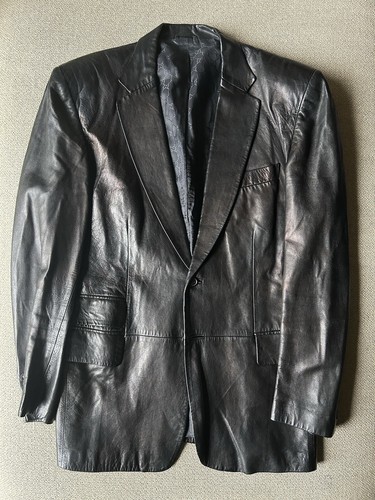 Gucci black leather - black, blazer
