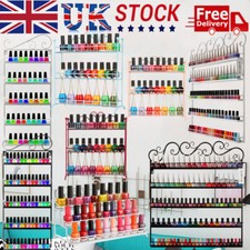 Wall Mounted Metal Nail Polish Display Shelf Nail Varnish Bottle Holder Stand