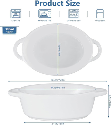 Set ceramic baking - set, 4
